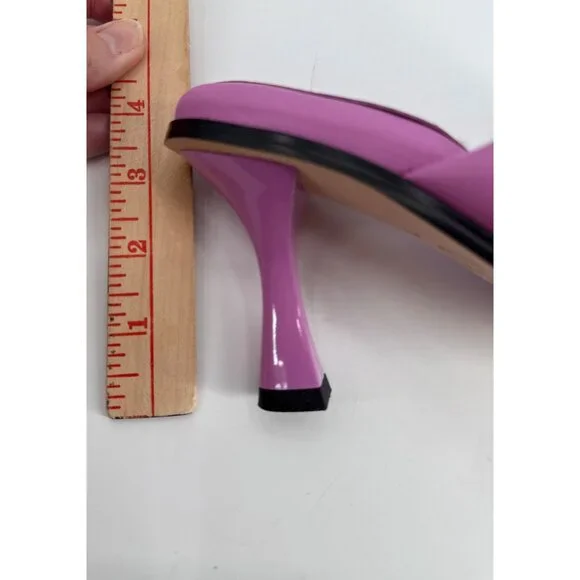 Circus Ny Sam Edelman Heeled Sandals Sim Fiji Flower Bow Pink Us 9 Slip On - Picture 10 of 10